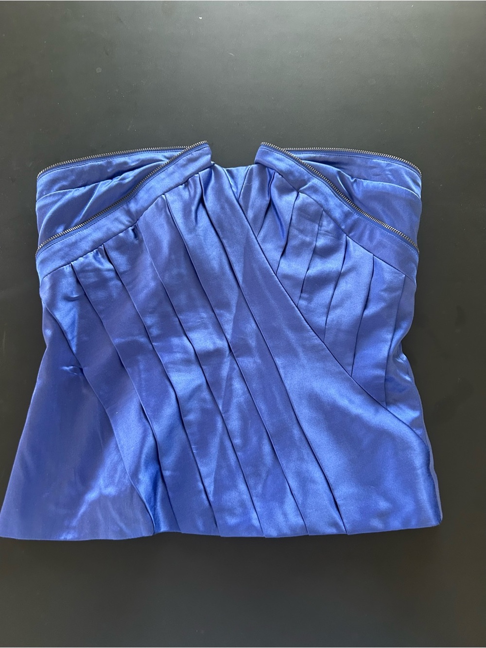 Bebe silk blue corset top Size medium